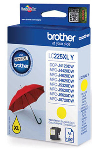 Brother LC-225XLY Original Yellow Ink Cartridge Brother LC-225XLY Original Yellow Ink Cartridge