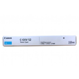 Canon EXV52C Cyan Standard Capacity Toner Cartridge 66.5k pages - 0999C002