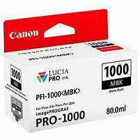 Canon PFI1000MBK Matte Black Standard Capacity Ink Cartridge 80ml - 0545C001