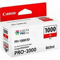 Canon PFI1000R Red Standard Capacity Ink Cartridge 80ml - 0554C001