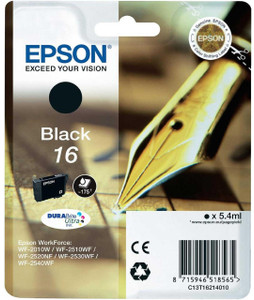 Epson 16 Pen and Crossword Black Standard Capacity Ink Cartridge 5ml - C13T16214012 Epson 16 Pen and Crossword Black Standard Capacity Ink Cartridge 5ml - C13T16214012