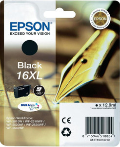 Epson 16XL Pen and Crossword Black High Yield Ink Cartridge 13ml - C13T16314012 Epson 16XL Pen and Crossword Black High Yield Ink Cartridge 13ml - C13T16314012