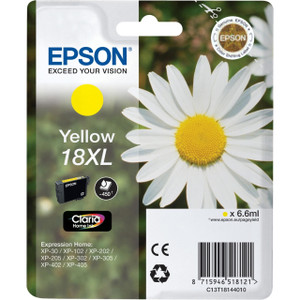 Epson 18XL Daisy Yellow High Yield Ink Cartridge 7ml - C13T18144012 Epson 18XL Daisy Yellow High Yield Ink Cartridge 7ml - C13T18144012