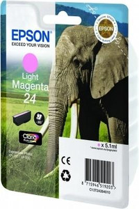 Epson 24 Elephant Light Magenta Standard Capacity Ink Cartridge 5ml - C13T24264012