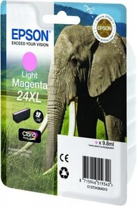 Epson 24XL Elephant Light Magenta High Yield Ink Cartridge 10ml - C13T24364012
