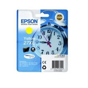 Epson 27XL Alarm Clock Yellow High Yield Ink Cartridge 10ml - C13T27144012 Epson 27XL Alarm Clock Yellow High Yield Ink Cartridge 10ml - C13T27144012