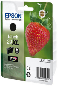 Epson 29XL Strawberry Black High Yield Ink Cartridge 11ml - C13T29914012 Epson 29XL Strawberry Black High Yield Ink Cartridge 11ml - C13T29914012
