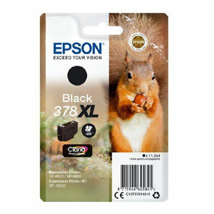 Epson 378XL Squirrel Black High Yield Ink Cartridge 11ml - C13T37914010 Epson 378XL Squirrel Black High Yield Ink Cartridge 11ml - C13T37914010