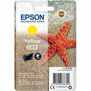 Epson 603 Starfish Yellow Standard Capacity Ink Cartridge 2.4ml - C13T03U44010 Epson 603 Starfish Yellow Standard Capacity Ink Cartridge 2.4ml - C13T03U44010