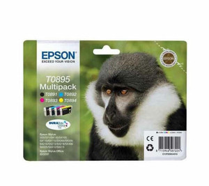  Epson Monkey Multipack 4-colours T0895 DURABrite Ultra Ink 