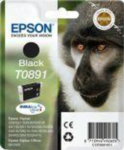 Epson Monkey Singlepack Black T0891 DURABrite Ultra Ink Epson Monkey Singlepack Black T0891 DURABrite Ultra Ink