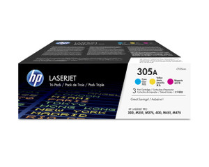 HP 305A Original Cyan, Magenta, Yellow Multipack of Toner Cartridge s