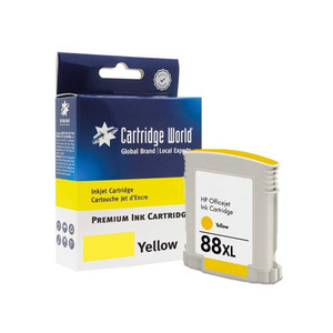 Cartridge World Compatible with HP 88XL High Yield Yellow Inkjet Cartridge C9393AE