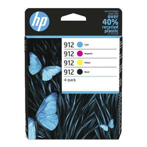 HP 6ZC74AE HP 912 Combo 4 Pack, Cyan, Magenta, Yellow, Black HP 6ZC74AE HP 912 Combo 4 Pack, Cyan, Magenta, Yellow, Black