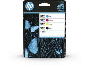 HP 912 Cyan Magenta Yellow Black Ink Cartridge Combo 4 pack for HP OfficeJet Pro 8010/8020 series - 6ZC74AE