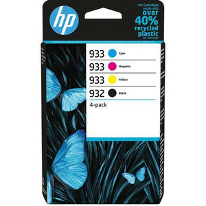 HP 932/933 Cyan Magenta Yellow Black Ink Cartridge Combo 4 pack for HP OfficeJet 6100/6600/6700/7110/7510/7612 - 6ZC71AE HP 932/933 Cyan Magenta Yellow Black Ink Cartridge Combo 4 pack for HP OfficeJet 6100/6600/6700/7110/7510/7612 - 6ZC71AE