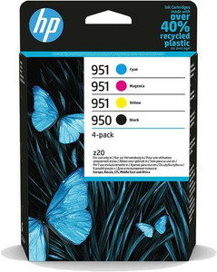 HP 950/951 Cyan Magenta Yellow Black Ink Cartridge Combo 4 pack for HP OfficeJet Pro 251/276/8100/8600/8610/8620 - 6ZC65AE HP 950/951 Cyan Magenta Yellow Black Ink Cartridge Combo 4 pack for HP OfficeJet Pro 251/276/8100/8600/8610/8620 - 6ZC65AE