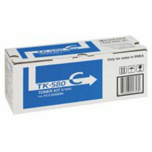Kyocera TK580C Cyan Toner Cartridge 2.8k pages - 1T02KTCNL0