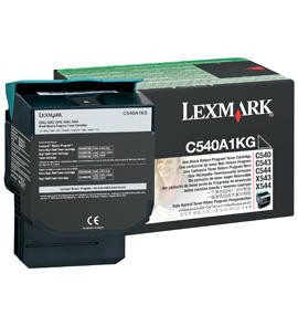 Lexmark C54x, X54x Black Return Programme Toner Cartridge 1K Original