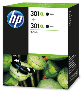 HP Original HP 301XL Black Multipack of Ink Cartridges D8J45AE
