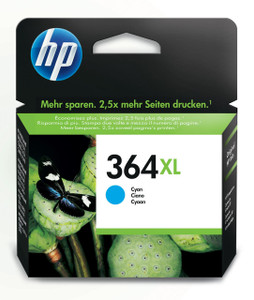 HP Original HP 364XL Cyan Ink Cartridge CB323EE HP Original HP 364XL Cyan Ink Cartridge CB323EE