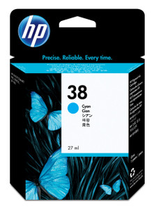 HP Original HP 38 Cyan Ink Cartridge C9415A