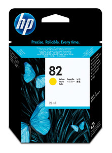 HP Original HP 82 Yellow Ink Cartridge CH568A