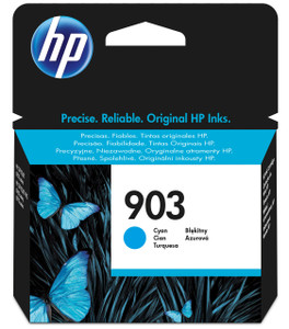 HP Original HP 903 Cyan Ink Cartridge T6L87AE HP Original HP 903 Cyan Ink Cartridge T6L87AE