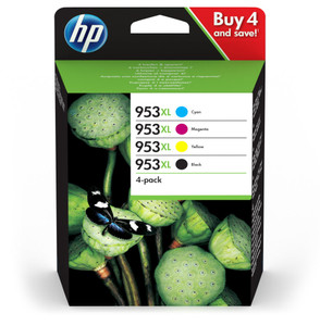 HP Original HP 953XL Black,Cyan, Magenta, Yellow Multipack of Ink Cartridges 3HZ52AE HP Original HP 953XL Black,Cyan, Magenta, Yellow Multipack of Ink Cartridges 3HZ52AE