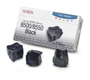 Xerox Genuine Solid Ink 8500/8550 Black 3 sticks