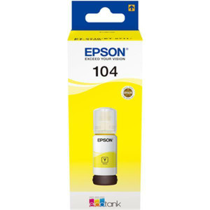 Epson 104 Yellow Ink Bottle 70ml - C13T00P440