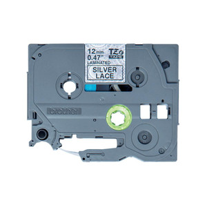 Brother BROTHER PTOUCH RIBBON 12MM X 4M BLACK ON SILVER 