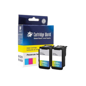 Cartridge World Compatible with Canon CL-546XL Tri-Colour Twin Pack (8288B004) 