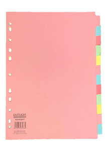 Cartridge World Subject Divider A4 12 Part Pastel 