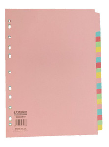 Cartridge World Subject Divider A4 20 Part Pastel 