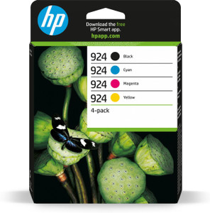 HP 924 CYMK ORIGINAL INK CARTRIDGE 4 PACK   HP 924 CYMK ORIGINAL INK CARTRIDGE 4 PACK