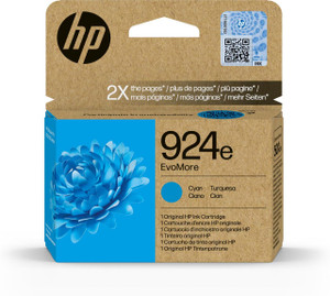  HP 924E EvoMore Ink Cart Cyan (4K0U7NE) 