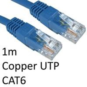 Cartridge World RJ45 (M) to RJ45 (M) CAT6 1m Blue OEM Moulded Boot Copper UTP Network Cable  Cartridge World RJ45 (M) to RJ45 (M) CAT6 1m Blue OEM Moulded Boot Copper UTP Network Cable
