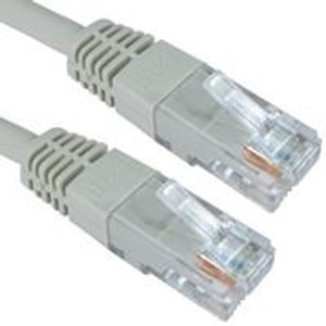 Cartridge World RJ45 (M) to RJ45 (M) CAT6 10m Grey OEM Moulded Boot Copper UTP Network Cable 