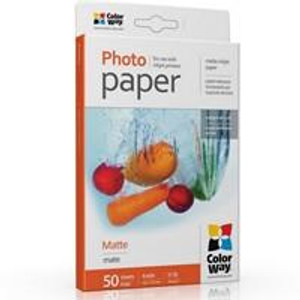  ColorWay Matte 6x4 190gms Photo Paper 50 Sheets 