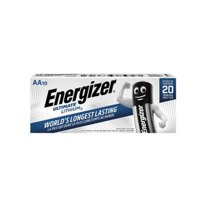  Energizer Ultimate AA Lithium Batteries (Pack 10) - 634352 