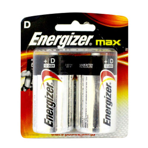 Energizer Max D Alkaline Batteries (Pack 2) - E300838300 
