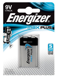  Energizer Max Plus 9V Alkaline Batteries (Pack 1) - E301323303 