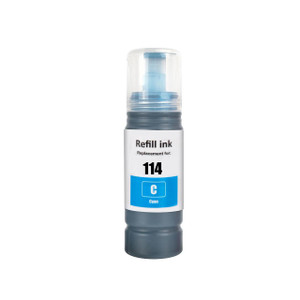 Cartridge World Compatible Epson 114 Cyan EcoTank Ink Bottle 70ml - C13T07B240  Cartridge World Compatible Epson 114 Cyan EcoTank Ink Bottle 70ml - C13T07B240