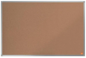 Nobo Essence Cork Board 900x600mm, large rectangular cork notice board with a silver frame suitable for office or classroom use.