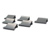 CW Office Stainless Steel Refill Clips 200pcs, close-up of durable steel paper clips arranged in a cluster.