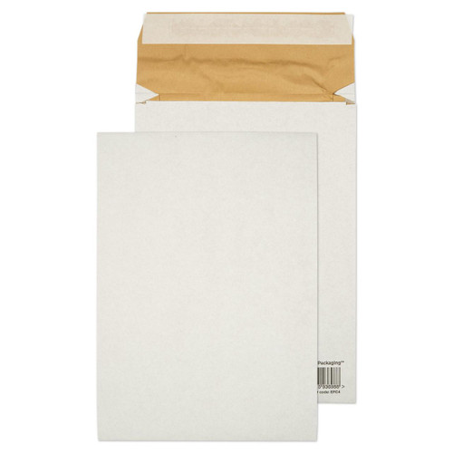 CW Office C4 White P&S Padded Gus 140gsm PK100, white padded envelope with gusset for mailing and packaging.