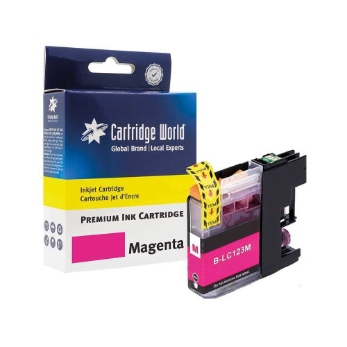 Cartridge World Compatible with Brother LC-123M Magenta Inkjet Cartridge