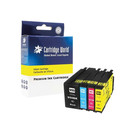 Cartridge World Compatible with HP 950XL/951XL Combo Pack C2P43AE