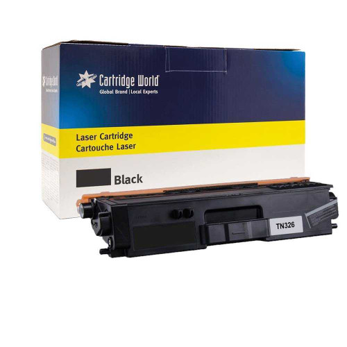 Cartridge World Compatible with Brother TN-326BK Black Toner High Capacity